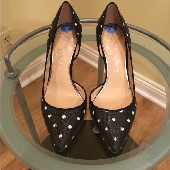 jessica simpson polka dot shoes